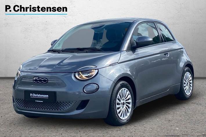 Grå Fiat 500e fra 2023