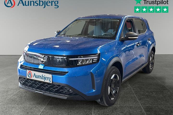 Blå Opel Frontera fra 2025 set udefra