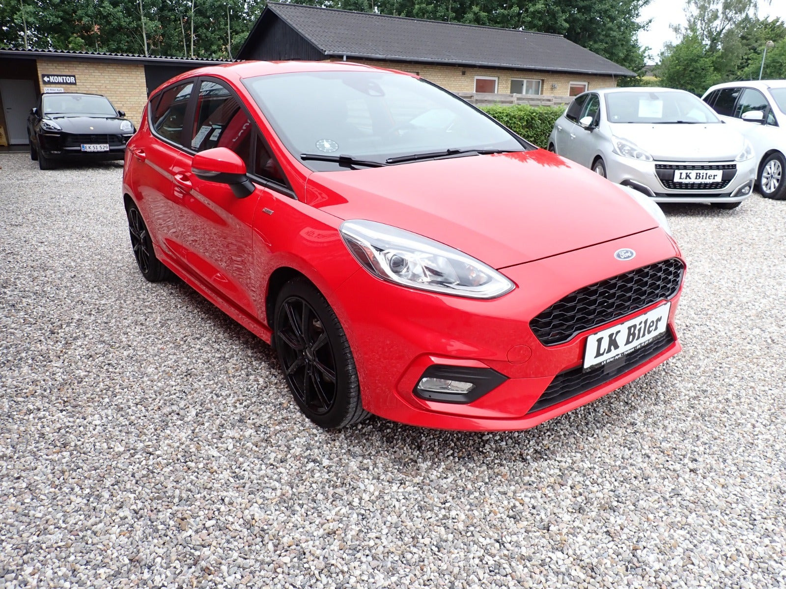 Rød Ford Fiesta fra 2020