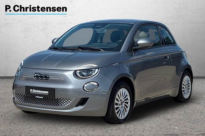 Grå Fiat 500e fra 2023