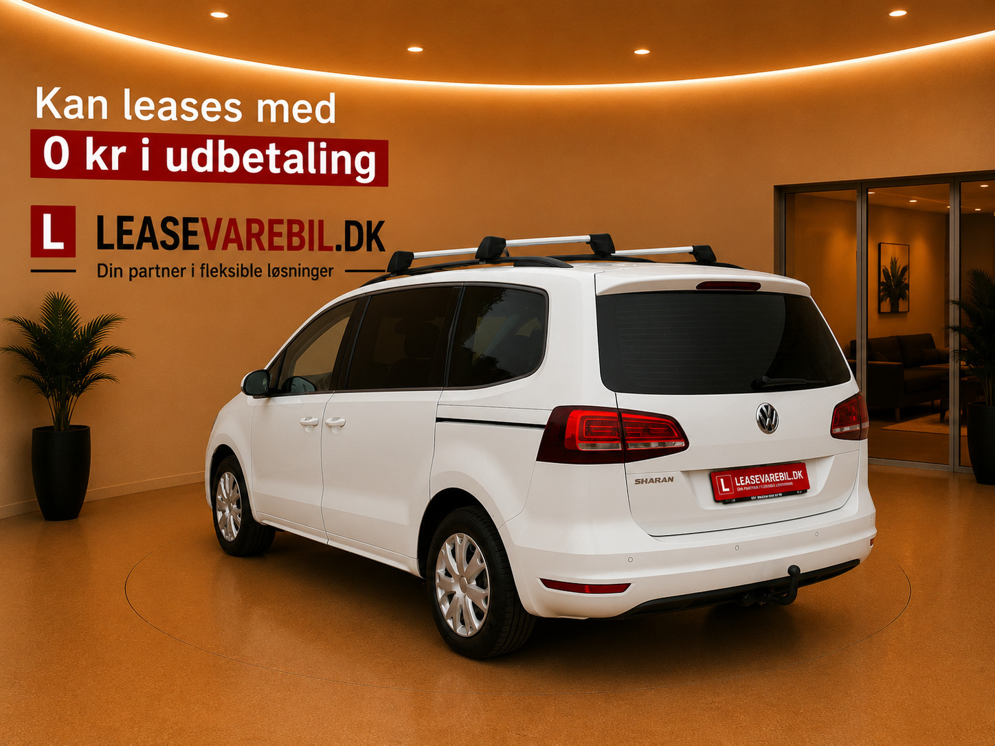 Hvid VW Sharan fra 2020
