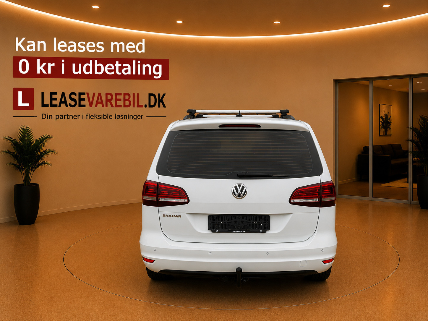Hvid VW Sharan fra 2020