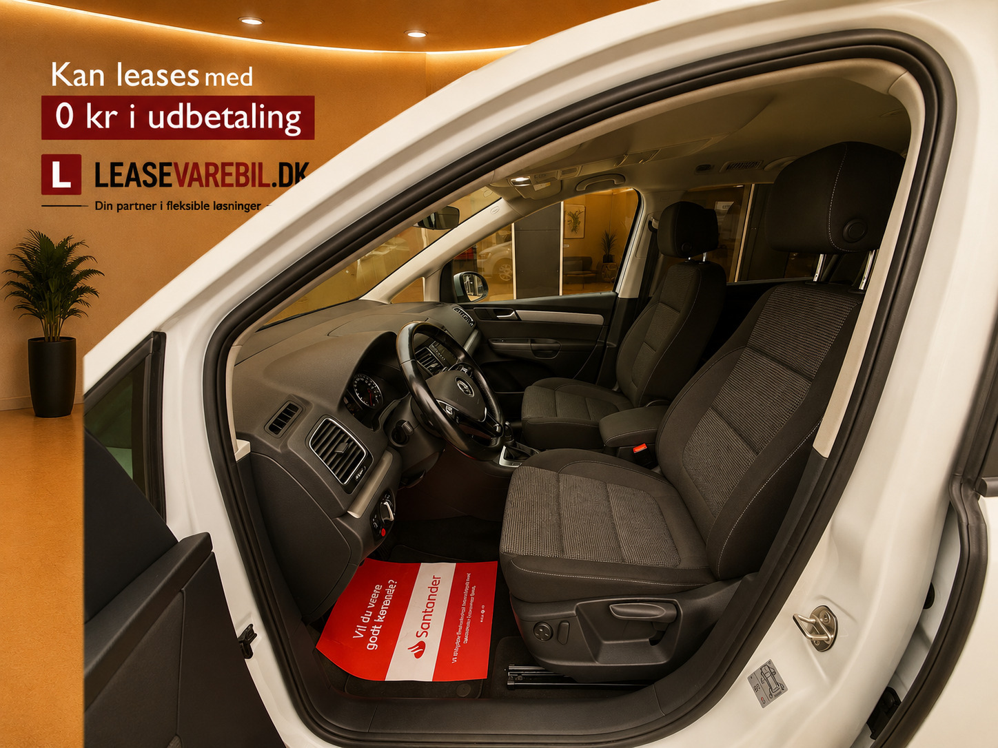 Hvid VW Sharan fra 2020