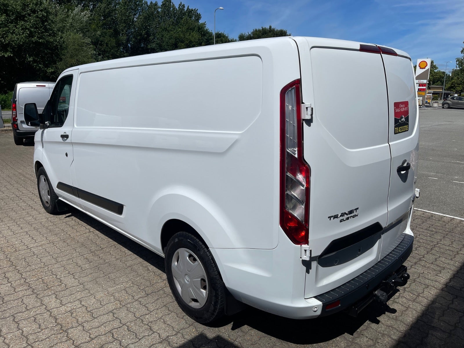 Hvid Ford Transit Custom 320 L2 fra 2018