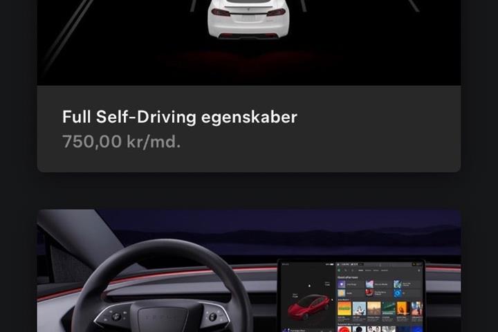 Sort Tesla Model Y fra 2023
