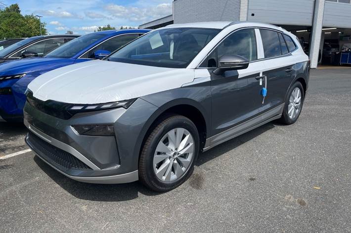 Grå Skoda Enyaq fra 2027