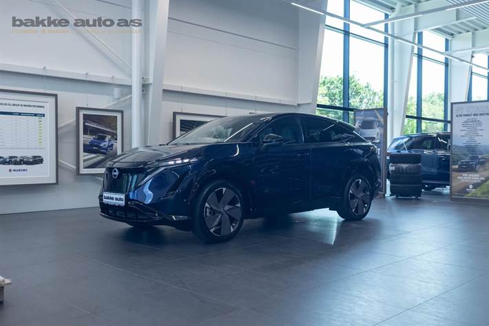 Blå Nissan Ariya fra 2026