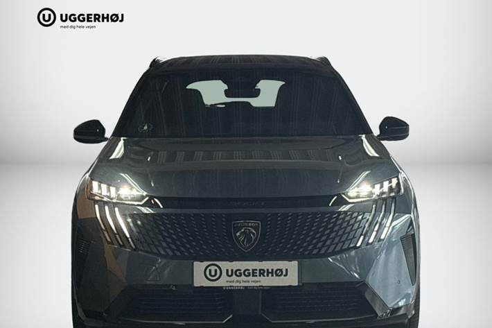 Blå Peugeot e-5008 fra 2025