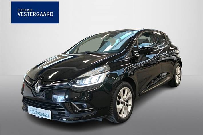 Sort Renault Clio IV fra 2018 set udefra