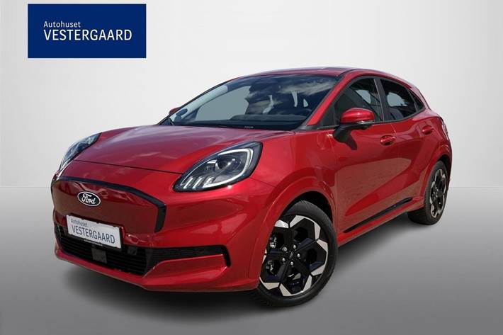 Rød Ford Puma fra 2025 set udefra