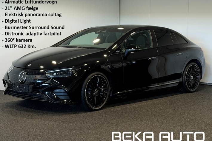Sort Mercedes EQE300 fra 2025