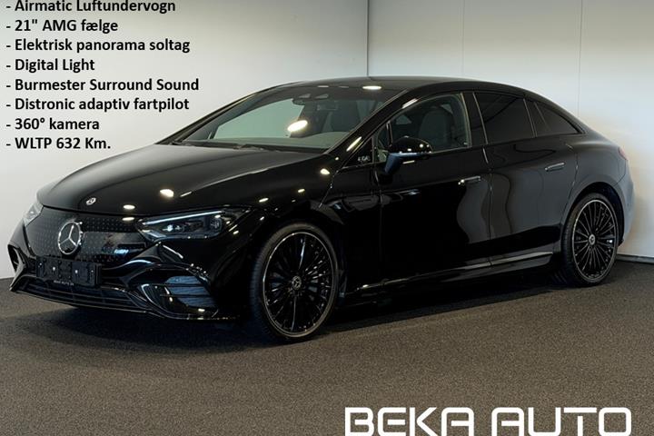 Sort Mercedes EQE300 fra 2025