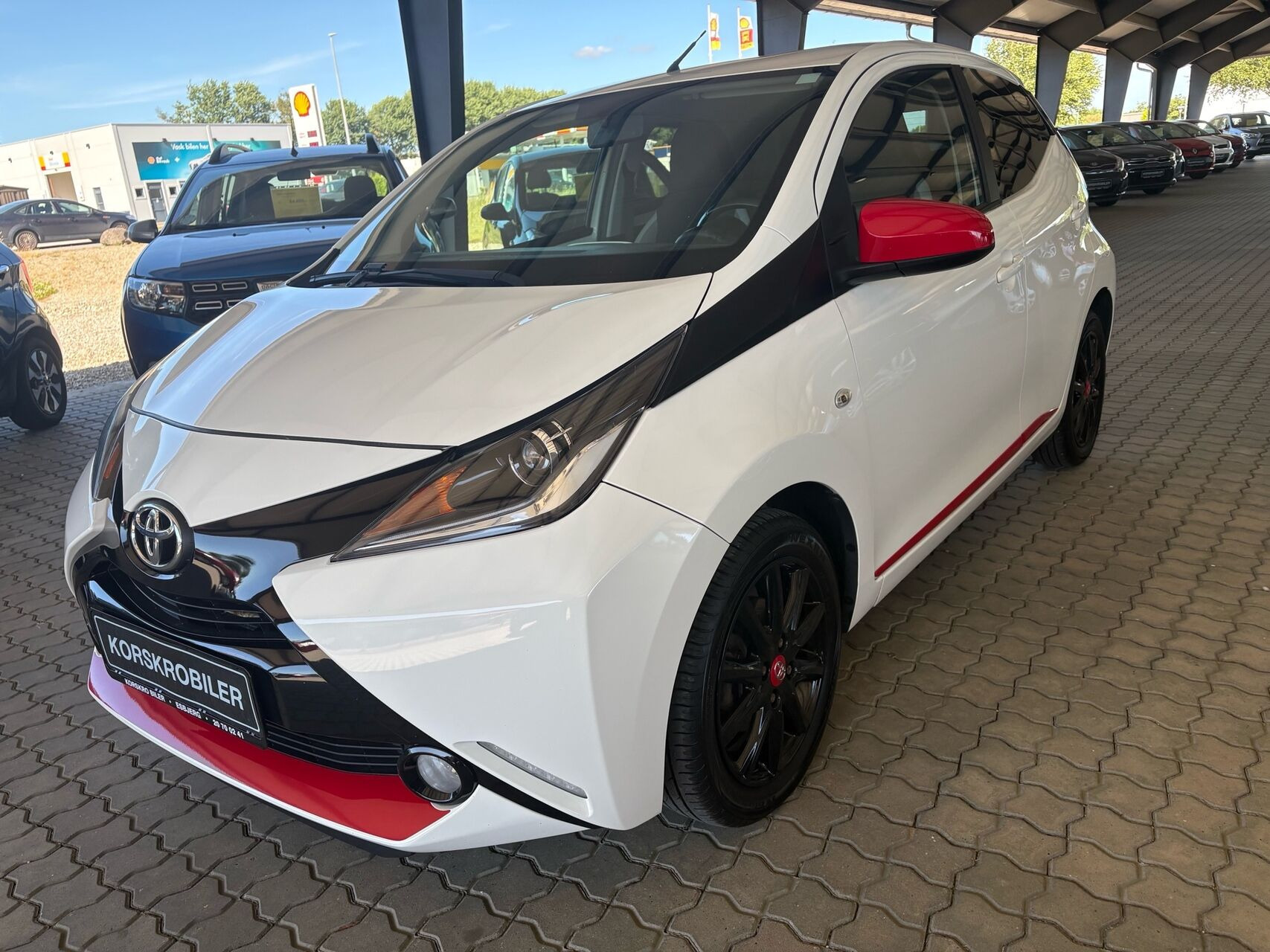 Hvid Toyota Aygo fra 2016