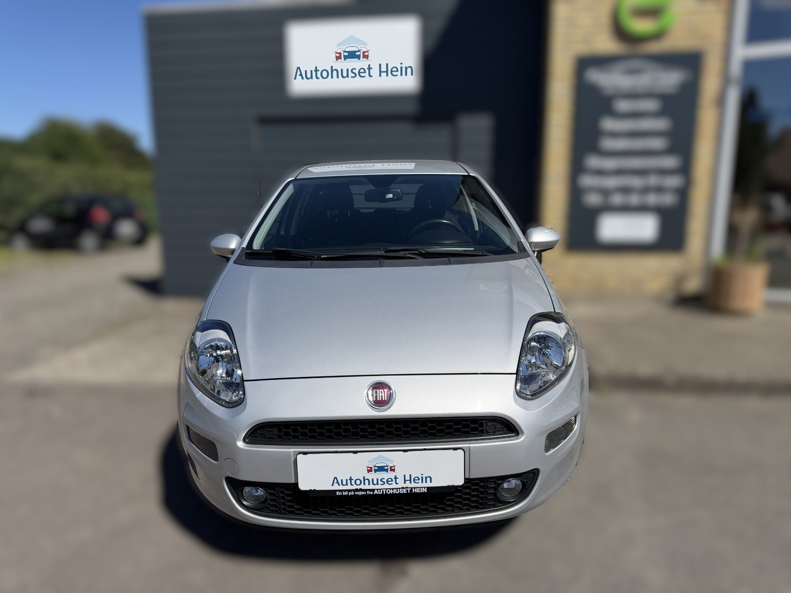 Sølv Fiat Punto fra 2018