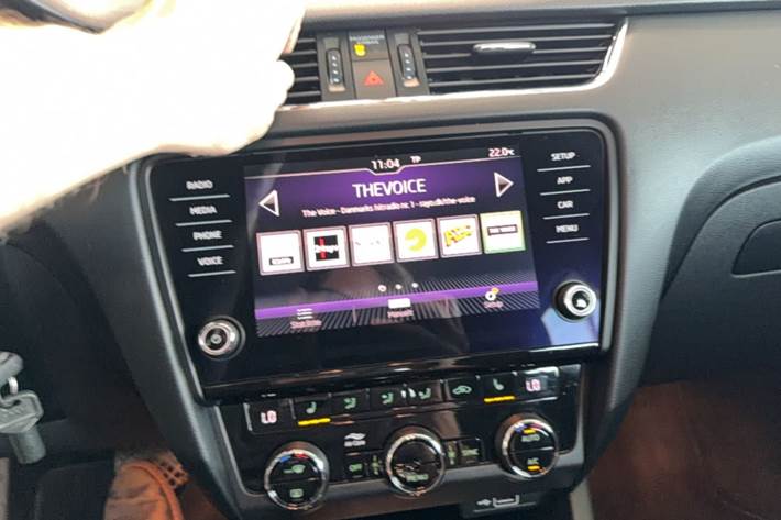 Sort Skoda Octavia fra 2018