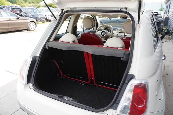 Hvid Fiat 500 fra 2008