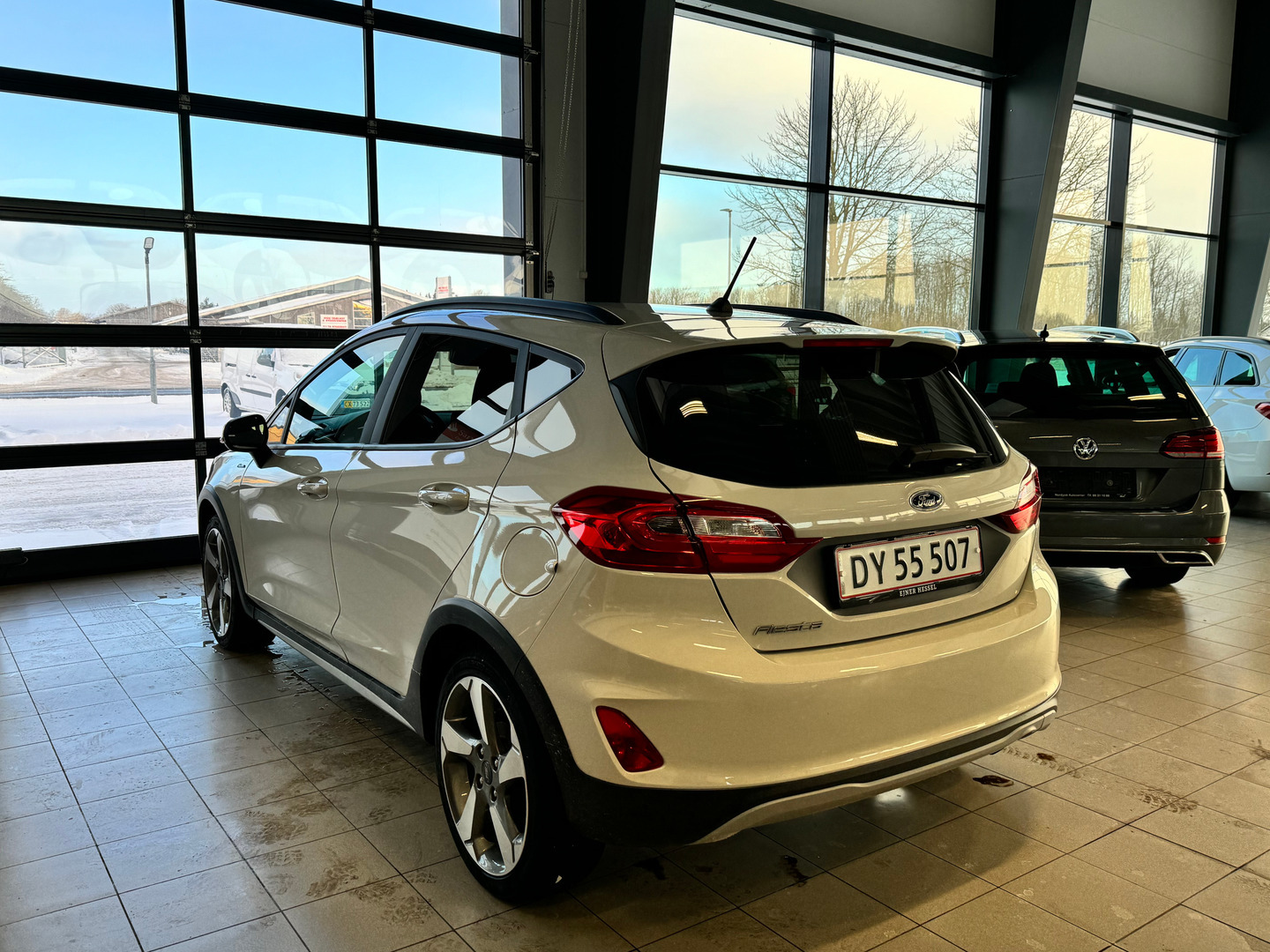 Hvid Ford Fiesta fra 2019