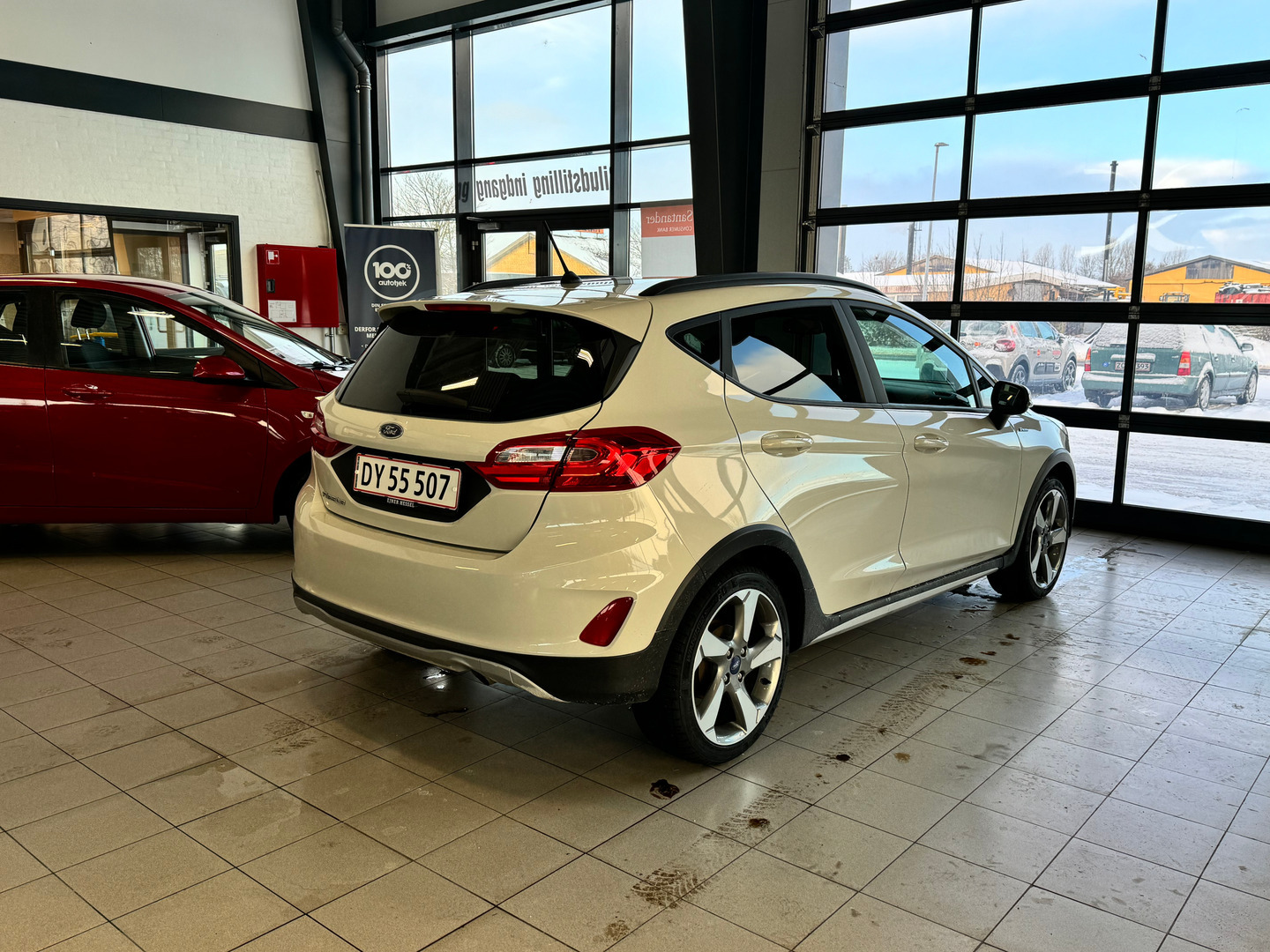 Hvid Ford Fiesta fra 2019