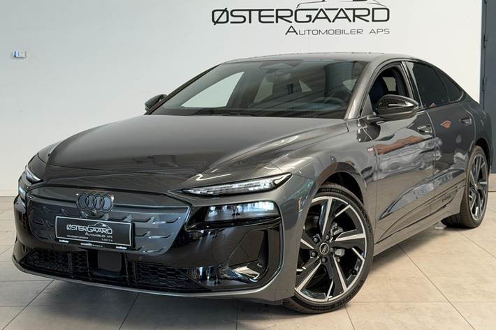 Grå Audi A6 e-tron fra 2025