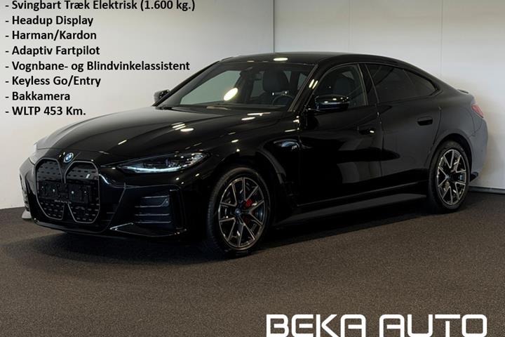 Sort BMW i4 fra 2023 set udefra