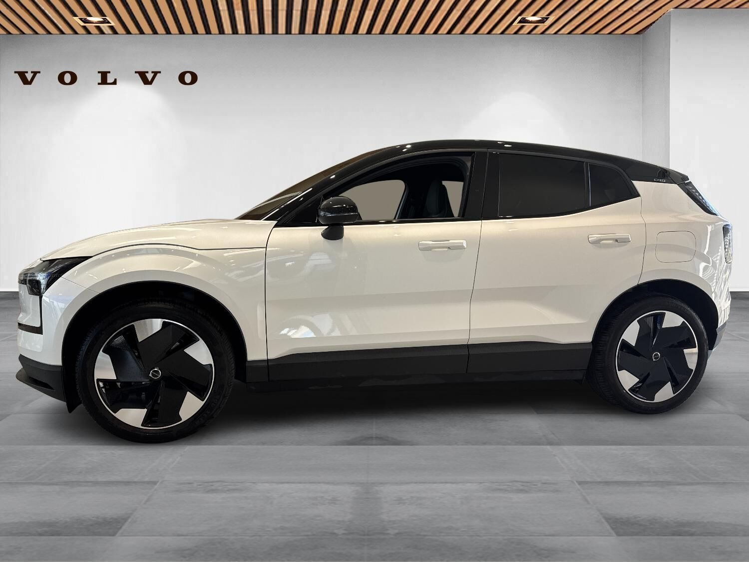 Hvid Volvo EX30 fra 2024