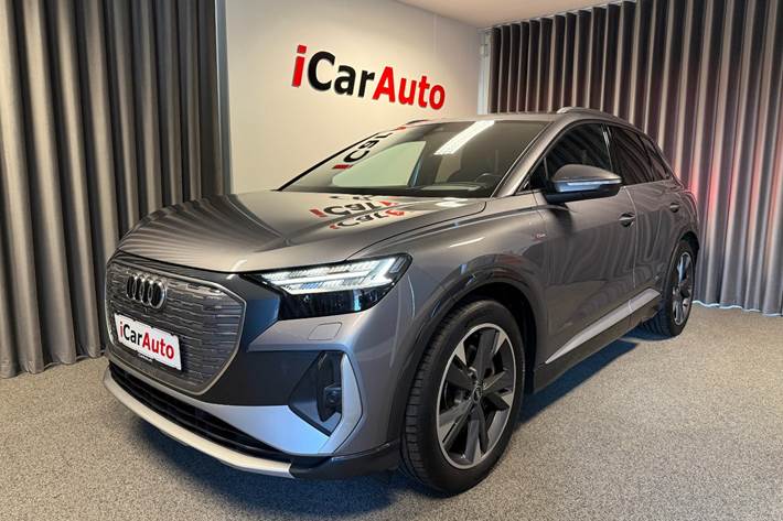 Grå Audi Q4 e-tron fra 2022
