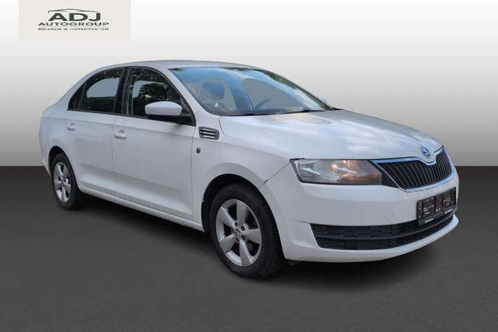 Hvid Skoda Rapid fra 2013