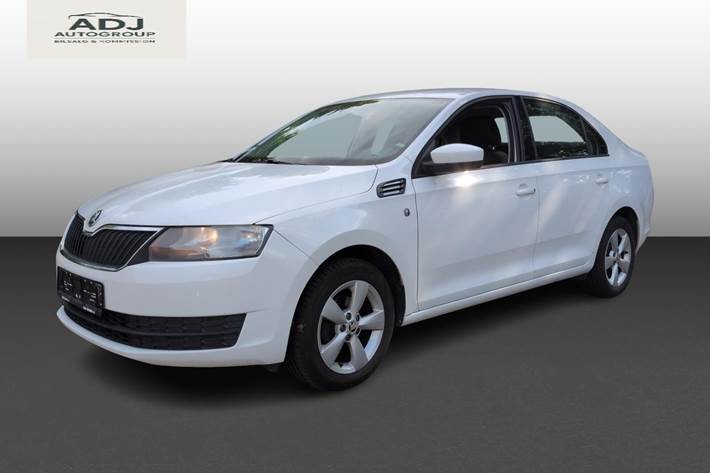 Hvid Skoda Rapid fra 2013