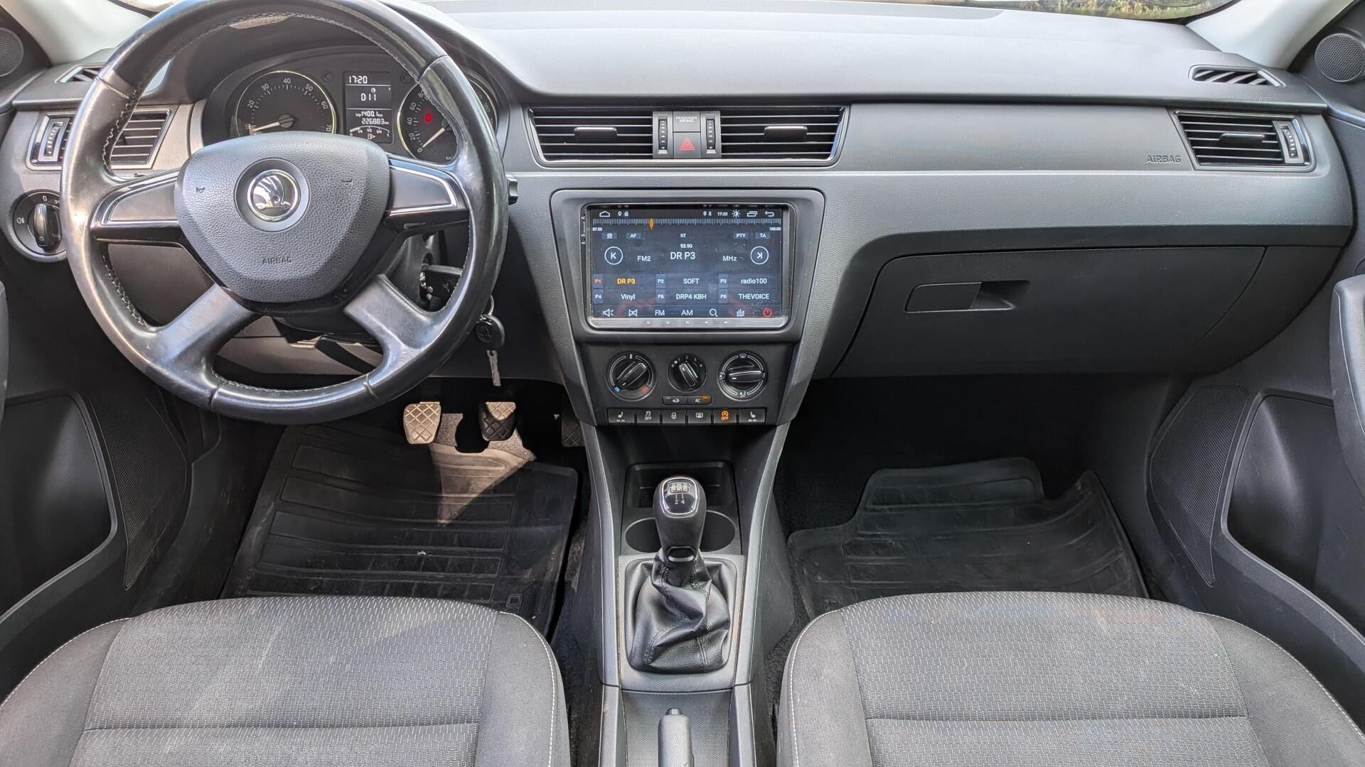 Hvid Skoda Rapid fra 2013