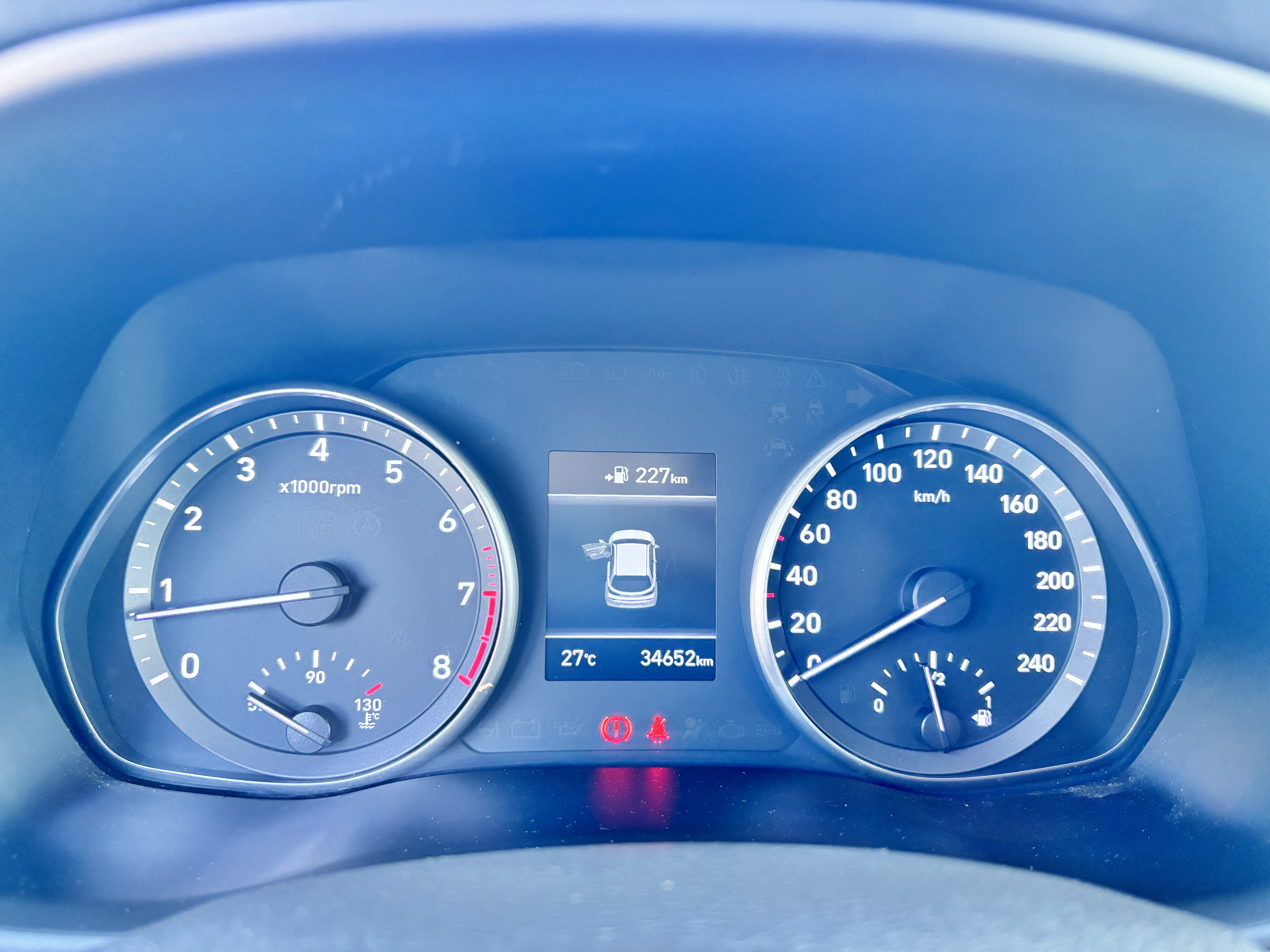Blå Hyundai i30 fra 2018