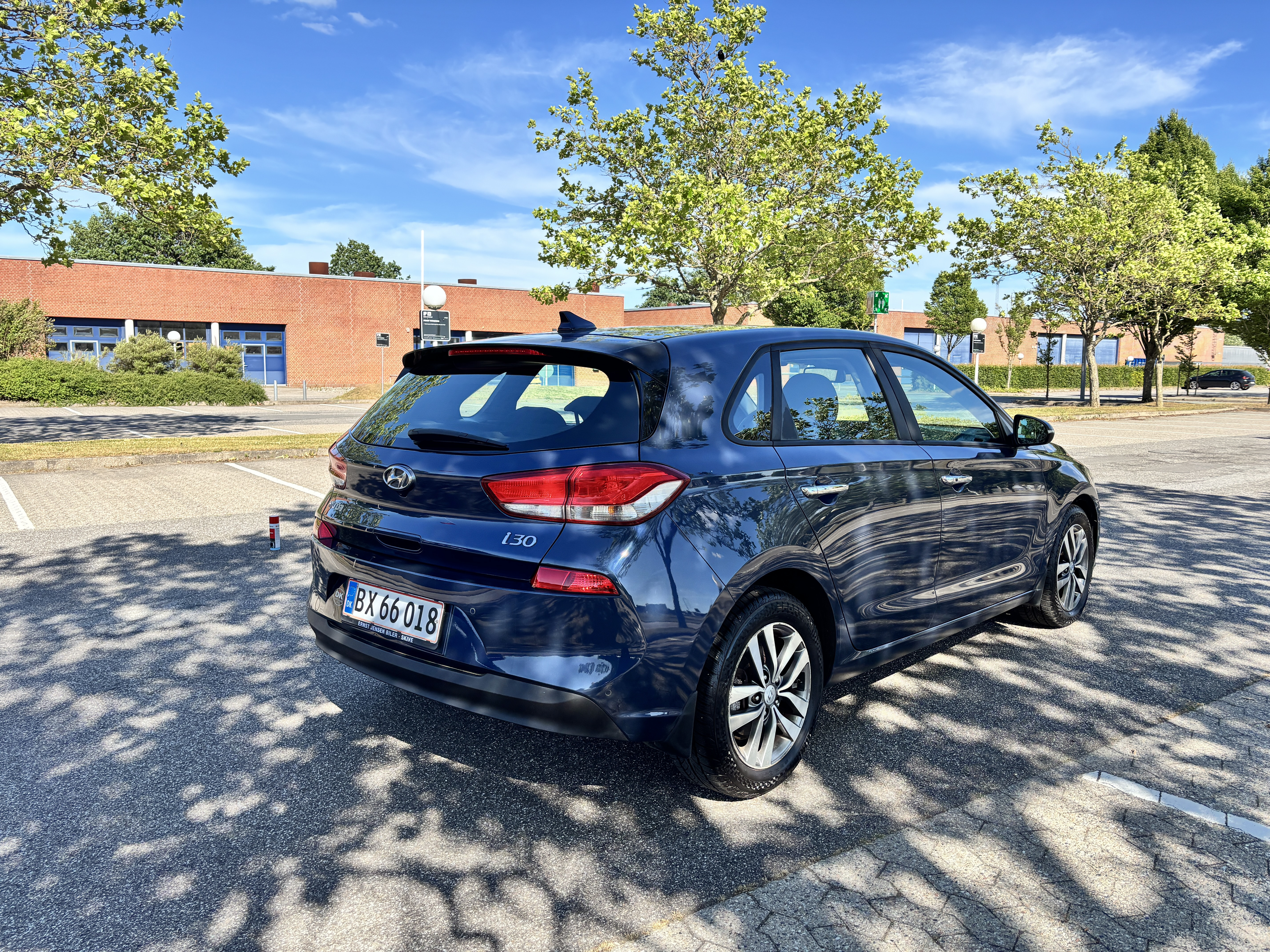 Blå Hyundai i30 fra 2018