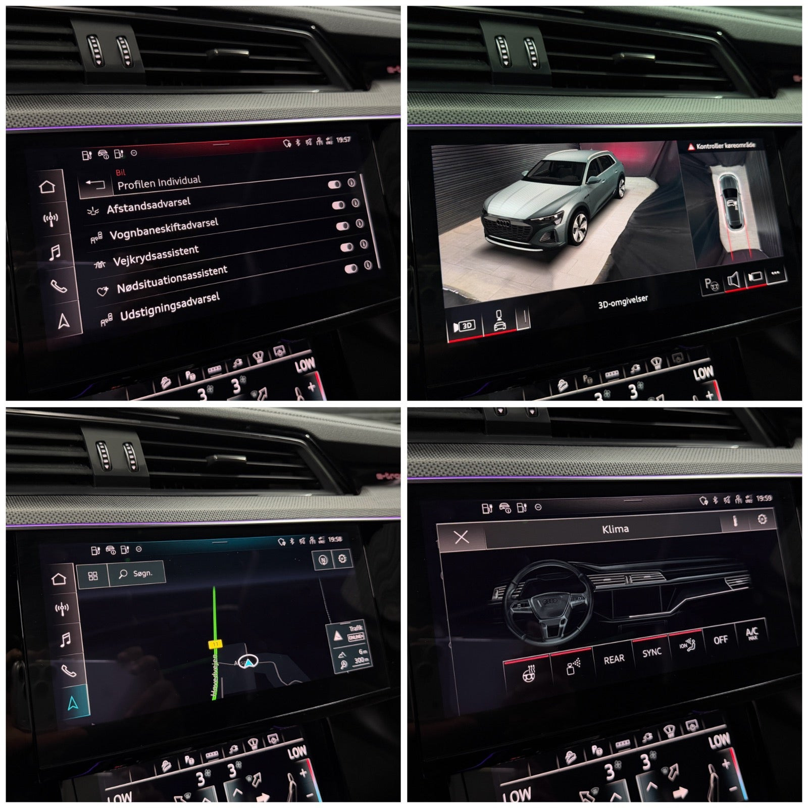 Sort Audi Q8 e-tron fra 2024