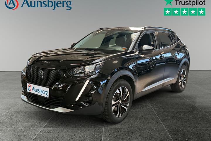 Sort Peugeot e-2008 fra 2021 set udefra