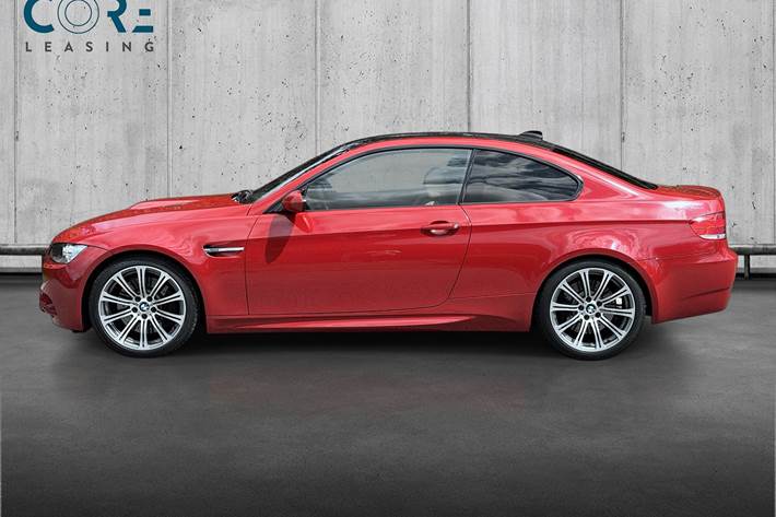 Rød BMW M3 fra 2008