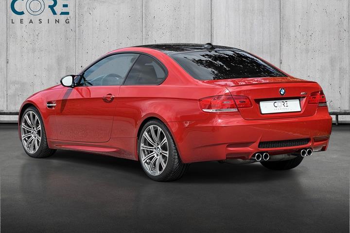Rød BMW M3 fra 2008
