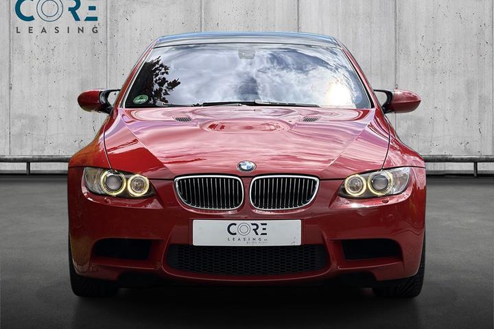 Rød BMW M3 fra 2008
