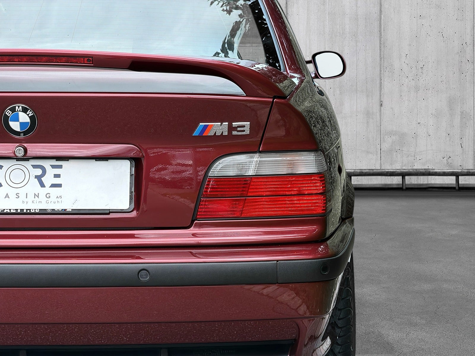 Rød BMW M3 fra 1996