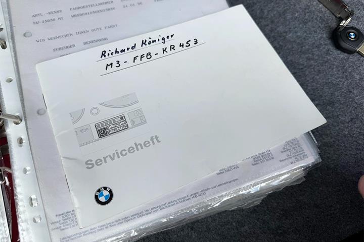 Rød BMW M3 fra 1996