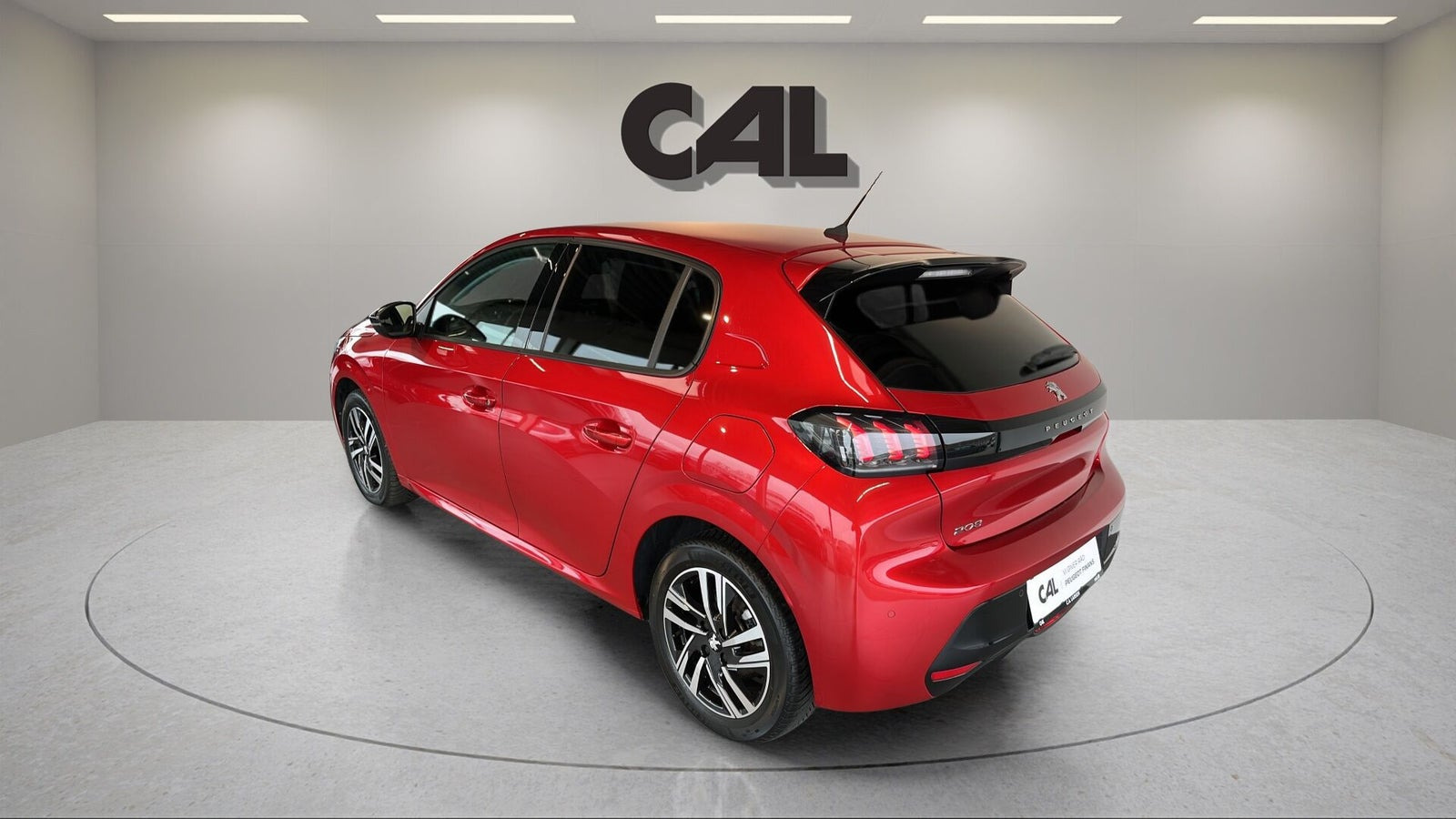 Rød Peugeot 208 fra 2022