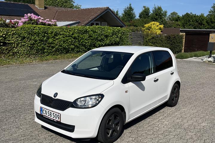 Hvid Skoda Citigo fra 2017