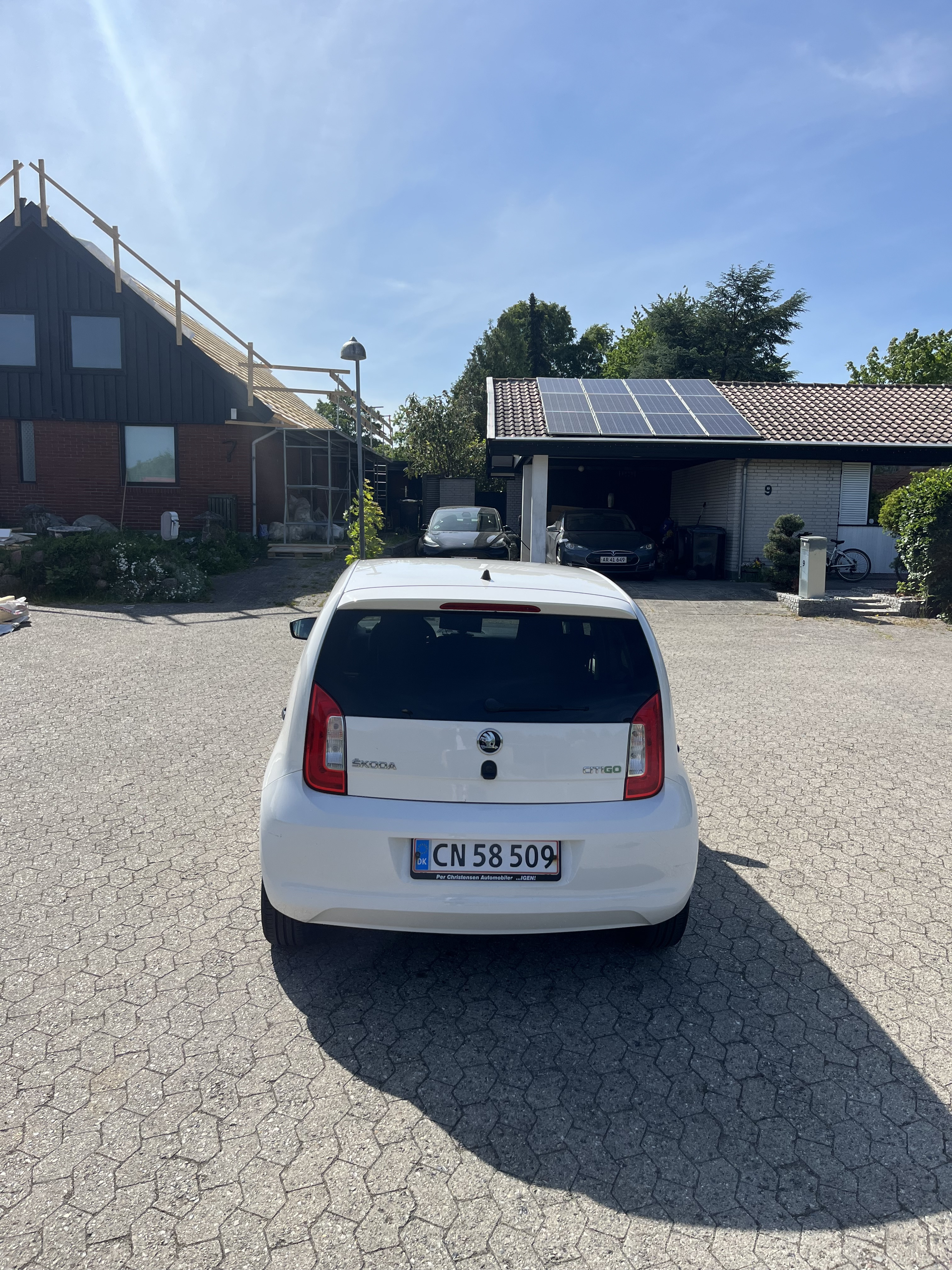 Hvid Skoda Citigo fra 2017