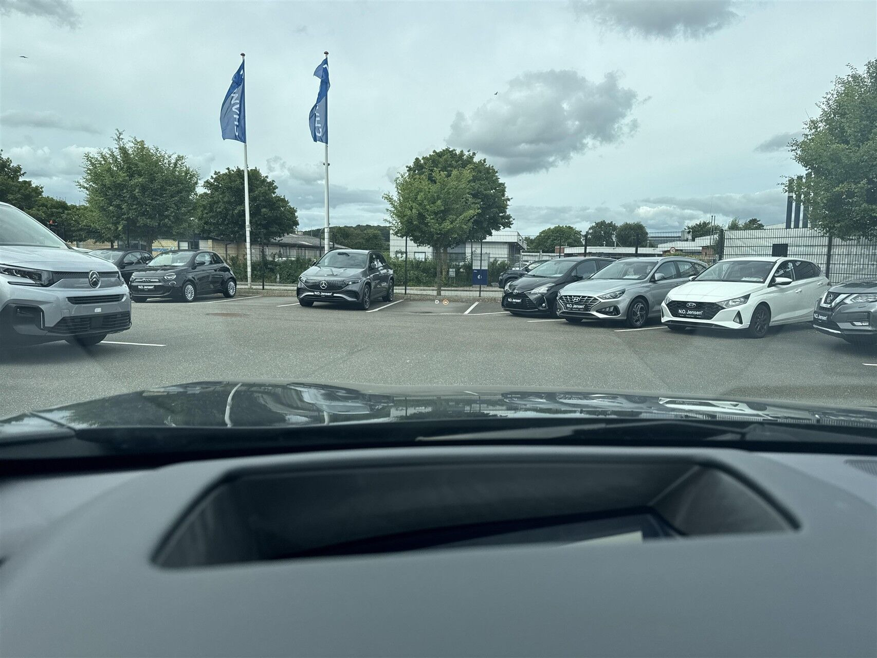 Blå Mazda 6e fra 2026