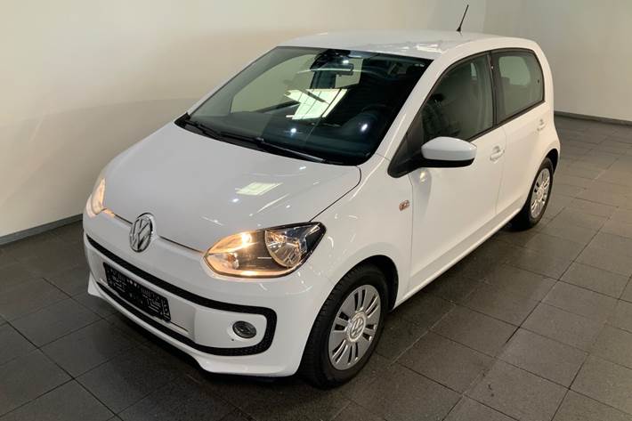 Hvid VW UP! fra 2015 set udefra