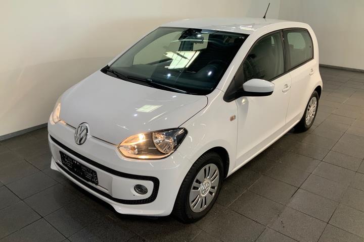 Hvid VW UP! fra 2015 set udefra