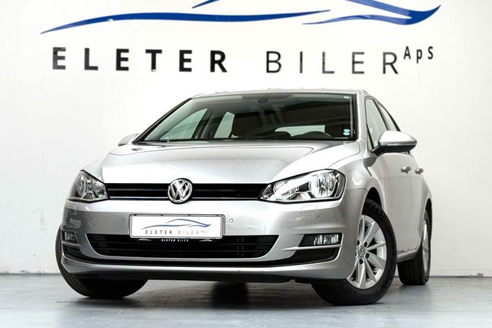 Sølv VW Golf VII fra 2014