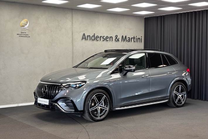 Grå Mercedes EQE 43 AMG fra 2023
