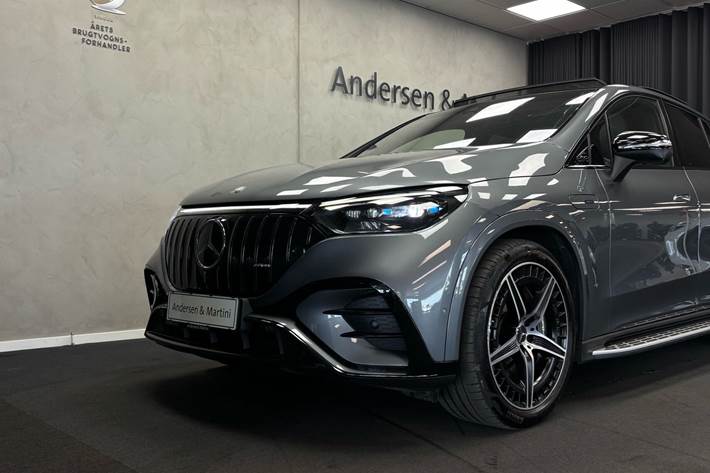 Grå Mercedes EQE 43 AMG fra 2023