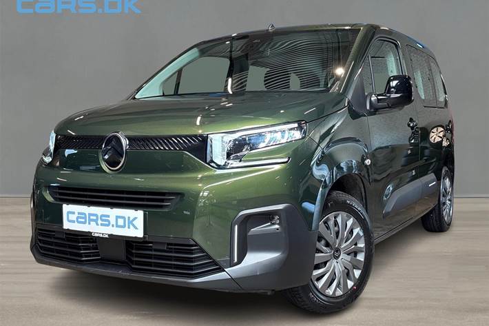 Grøn Citroën ë-Berlingo fra 2025 set udefra