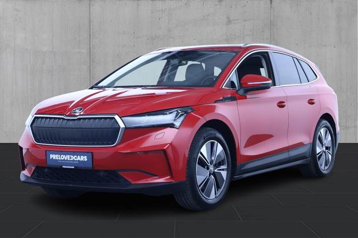 Rød Skoda Enyaq fra 2022