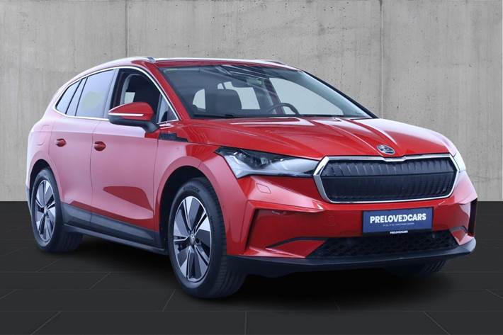 Rød Skoda Enyaq fra 2022